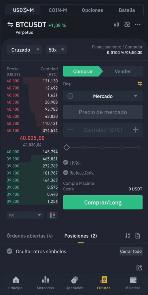 Futuros de Binance